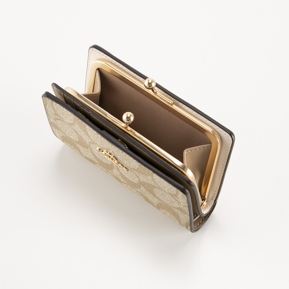 コーチ COACH 折財布 シグネチャー キスロック がま口小銭入付 C8724【FITHOUSE ONLINE SHOP】