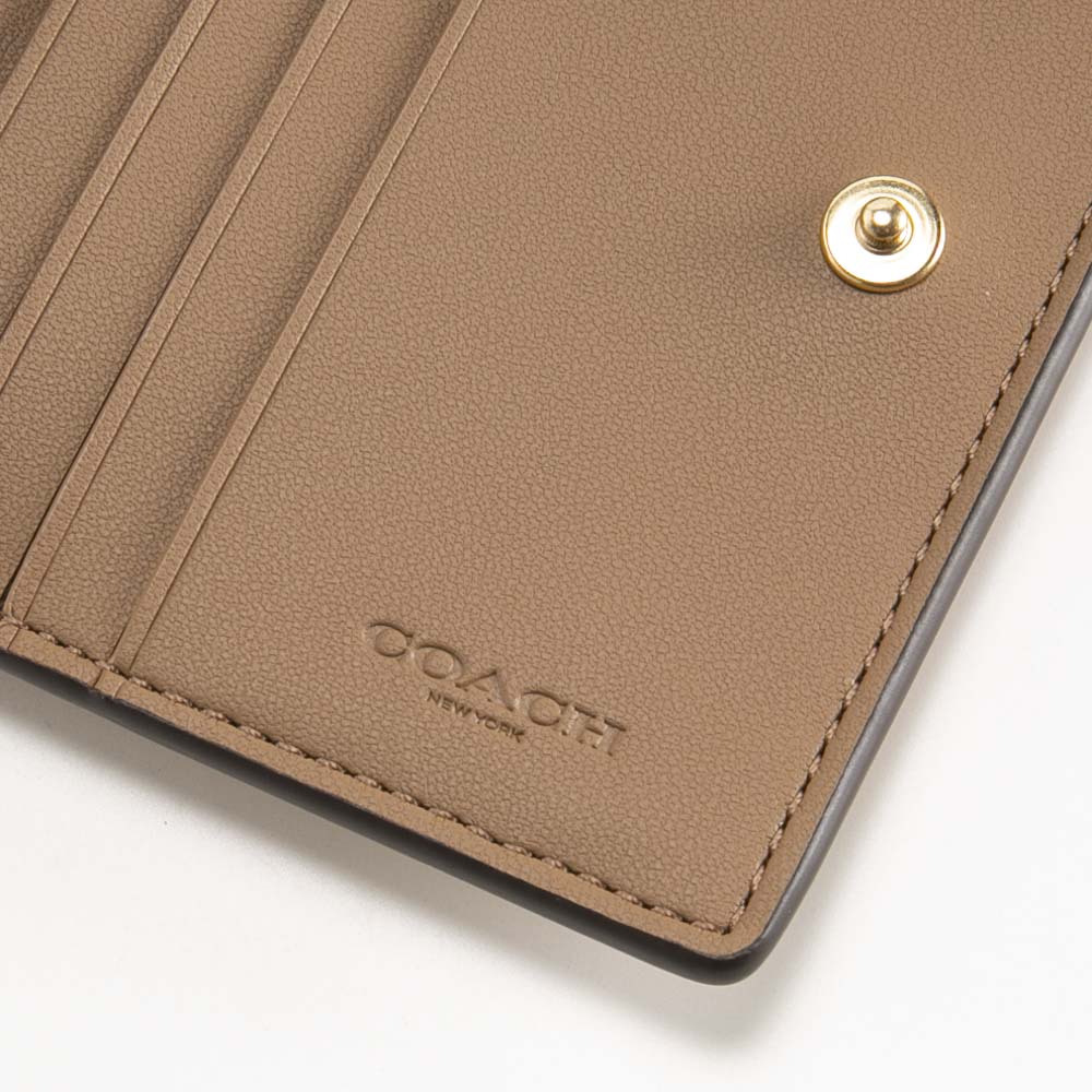 コーチ COACH ブロックド シグネチャー SM モーガン 折り財布 CCQ09【FITHOUSE ONLINE SHOP】