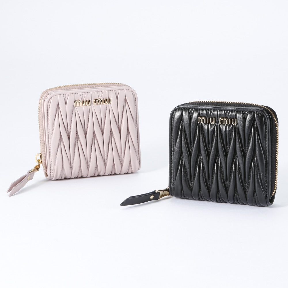 ミュウミュウ Miumiu Matelasse 二つ折り財布 5ml522 N Fithouse Online Shop フィットハウス公式オンラインショップ Fit House Online Shop