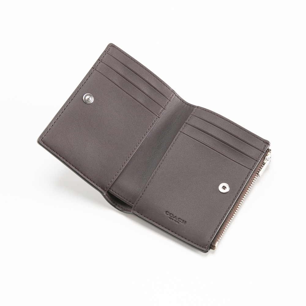 コーチ COACH 折り財布 バイフォールド ウォレット シグネチャー キャンバス ハートプリント CP424【FITHOUSE ONLINE SHOP】