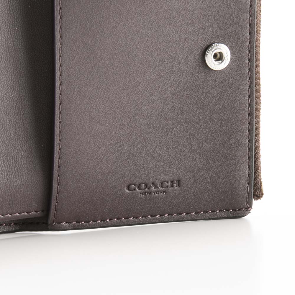 コーチ COACH 折り財布 バイフォールド ウォレット シグネチャー キャンバス ハートプリント CP424【FITHOUSE ONLINE SHOP】