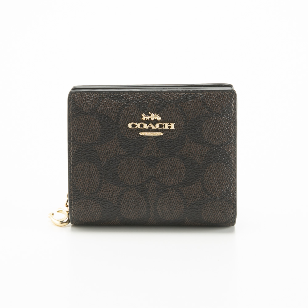コーチ COACH 折り財布 スナップ ウォレット シグネチャー キャンバス