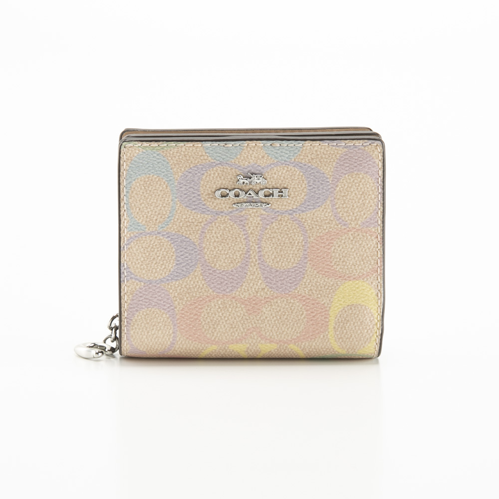 コーチ COACH  折り財布 レインボー シグネチャー スナップ ウォレット CDD11 SVSAS【FITHOUSE ONLINE SHOP】