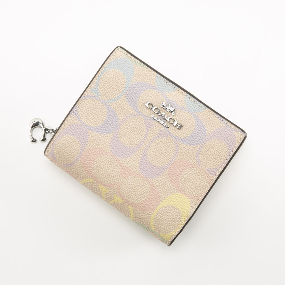 コーチ COACH  折り財布 レインボー シグネチャー スナップ ウォレット CDD11 SVSAS【FITHOUSE ONLINE SHOP】