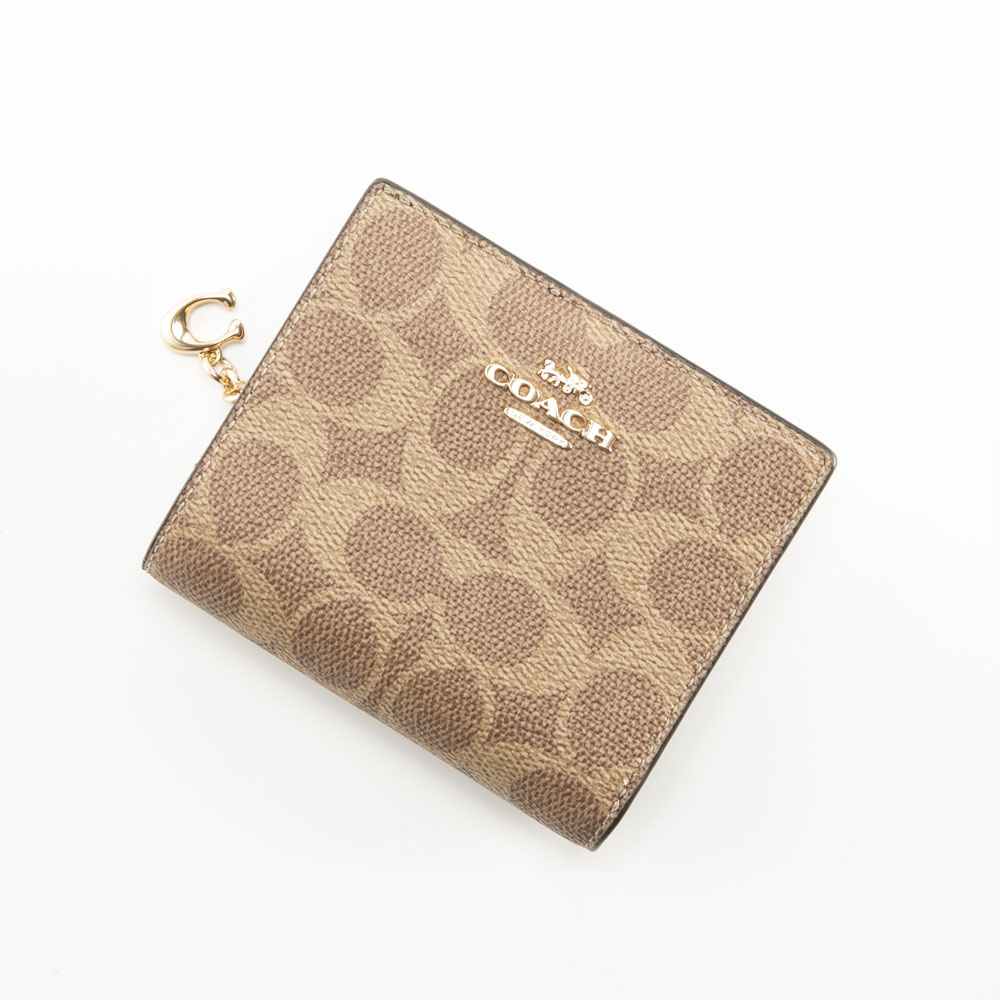 コーチ COACH 折り財布 スナップ ウォレット シグネチャー キャンバス
