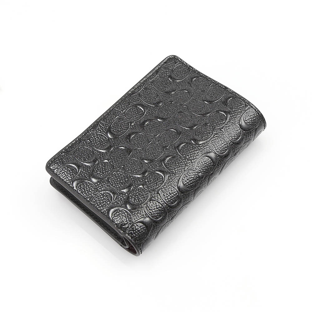 COACH OUTLET コーチアウトレット シグネ型押パテント中間外RF F25937/IMBLK ブラック【FITHOUSE ONLINE SHOP】
