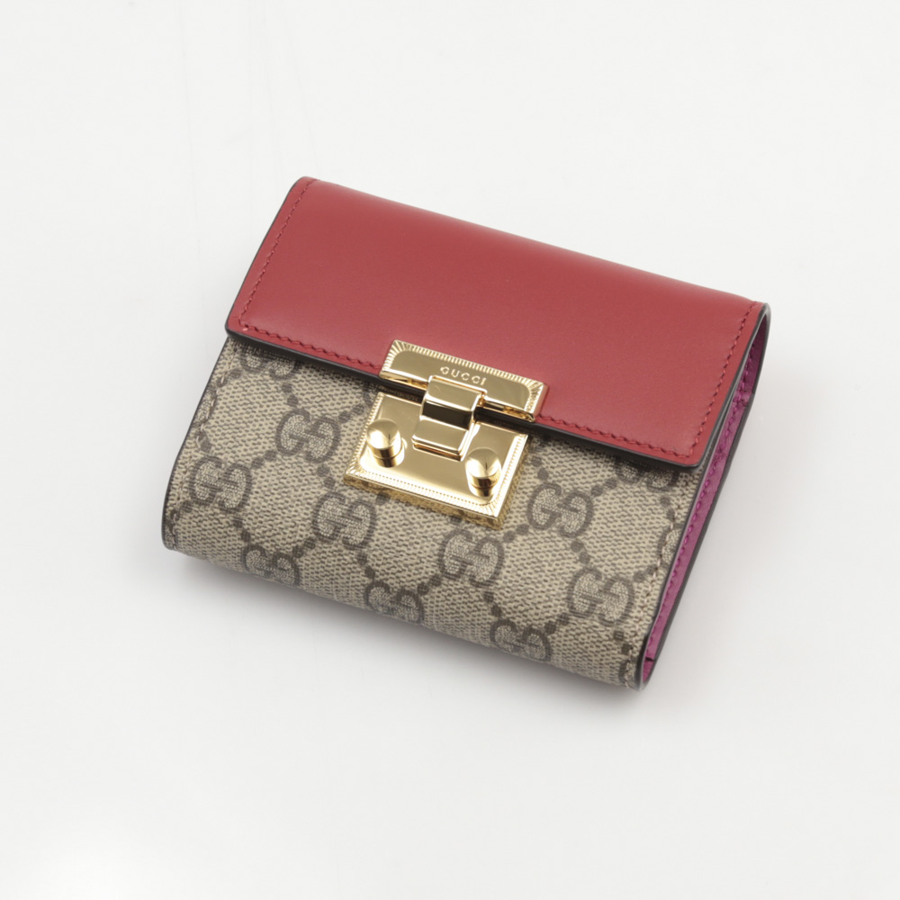 グッチ GUCCI ミドルサイフ PADLOCK三折中小銭付 453155KLQIG