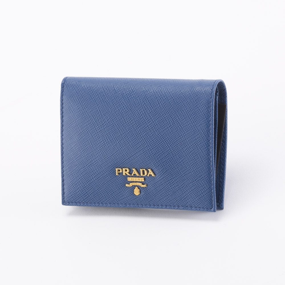 プラダ 折り財布 SAFFIANO METAL PRADA 1MV204 QWA AZZURRO【FITHOUSE プラダ 折り財布 SAFFIANO METAL PRADA 1MV204 QWA AZZURRO【FITHOUSE