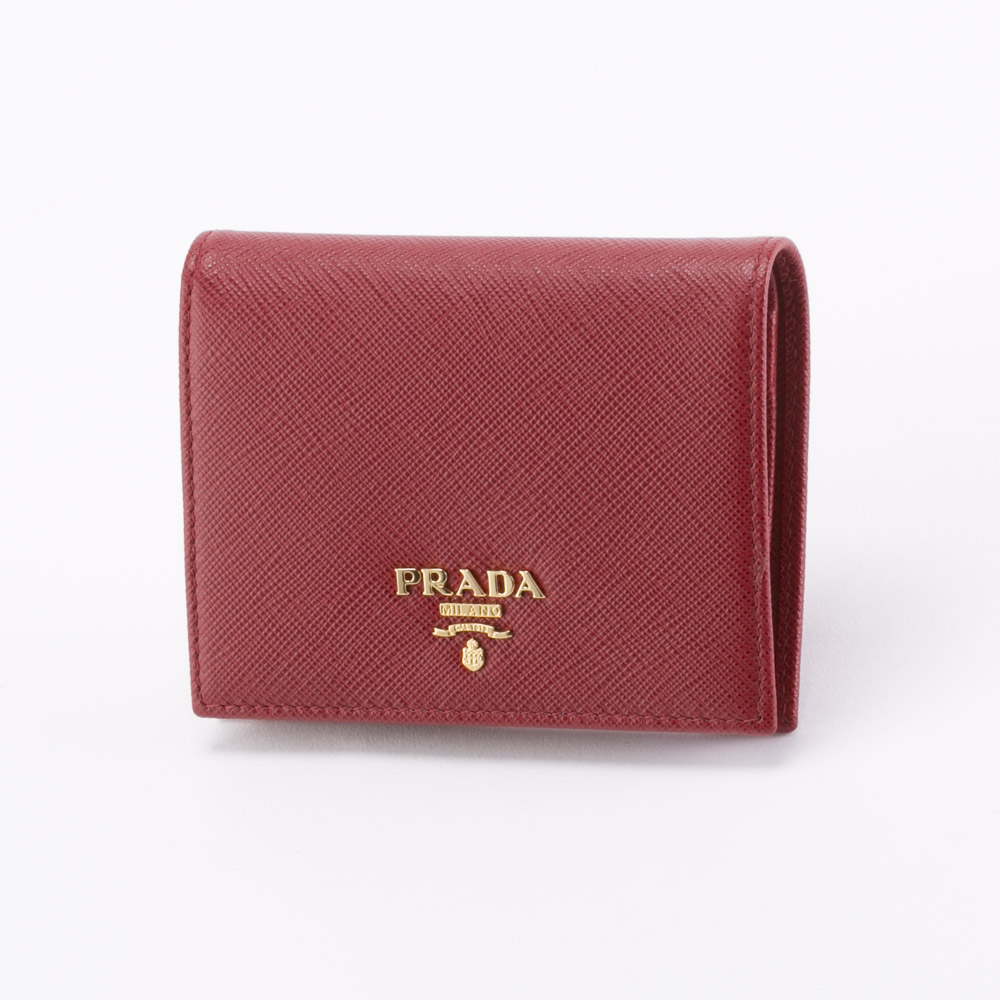 プラダ 折り財布　SAFFIANO　METAL　PRADA　1MV204　QWA　FUOCO【FITHOUSE ONLINE SHOP】