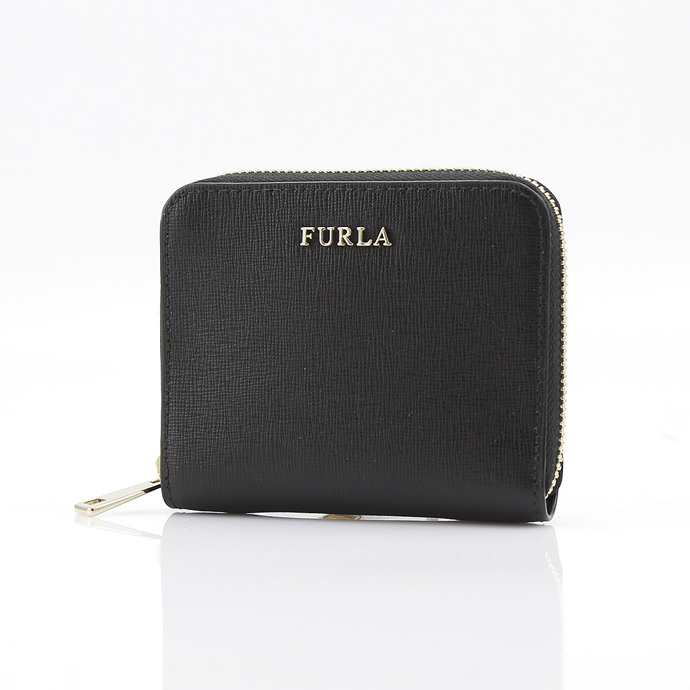 FURLA フルラ BABYLONカーフラウンド折小銭 PR84-907856/ONYX ブラック【FITHOUSE ONLINE SHOP】