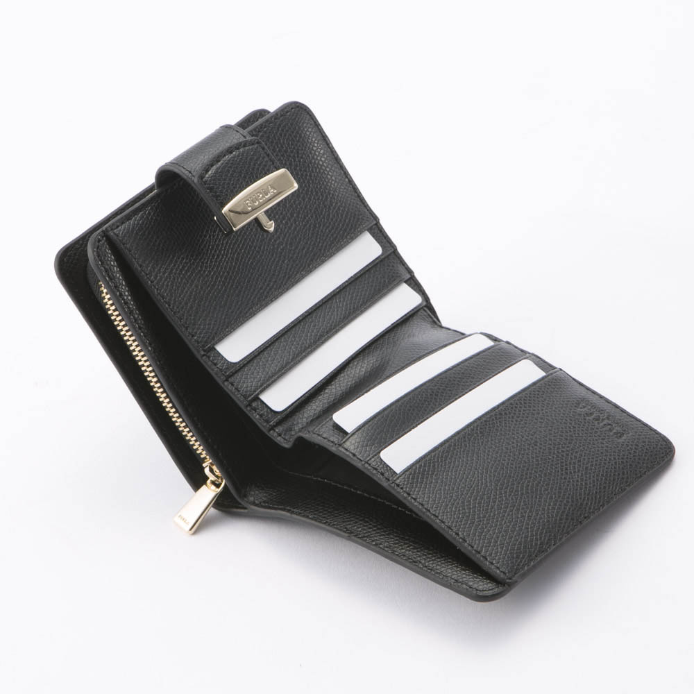 FURLA フルラ METROPOLIS折RF小銭付 PR96-904641/ONYX ブラック【FITHOUSE ONLINE SHOP】