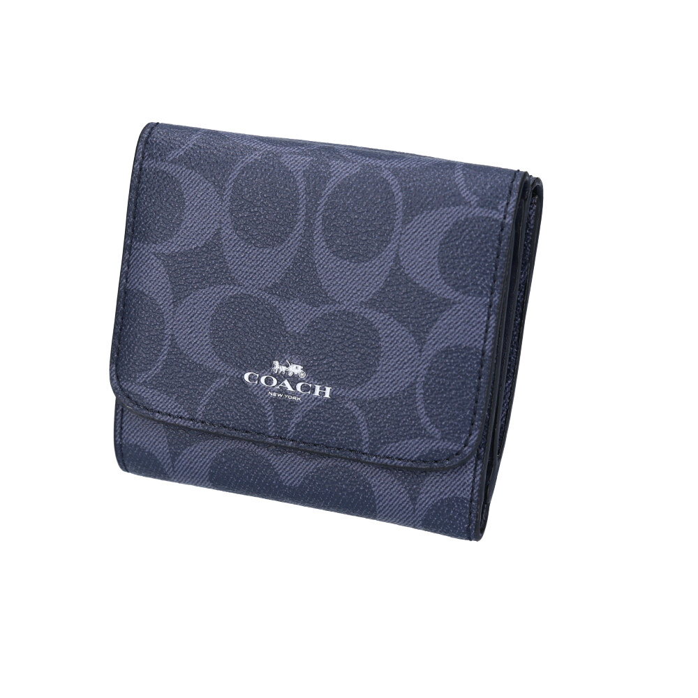 コーチアウトレット COACH OUTLET 折財布 シグネチャーデニム三折外小銭付 F57982【FITHOUSE ONLINE SHOP】