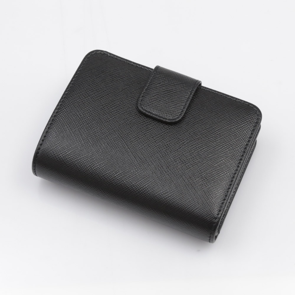 プラダ PRADA ミドル財布 SAF.METﾀﾞｲ折小L字F/NERO 1ML018-QWAﾀﾞｲ【FITHOUSE ONLINE SHOP】