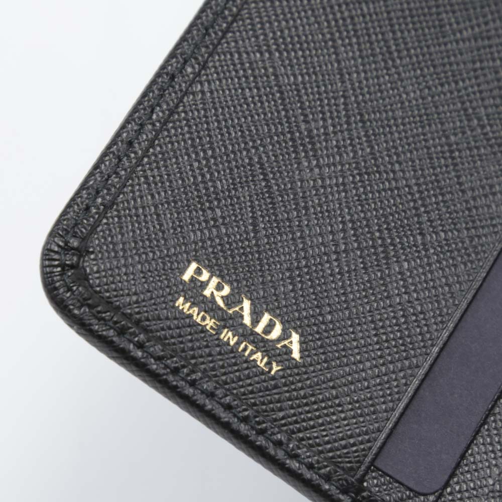 プラダ PRADA ミドル財布 SAF.METﾀﾞｲ折小L字F/NERO 1ML018-QWAﾀﾞｲ【FITHOUSE ONLINE SHOP】