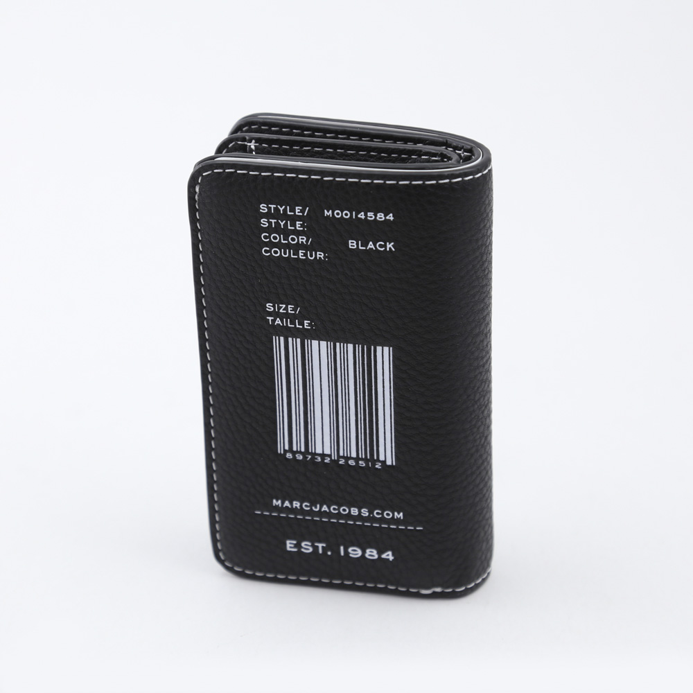 マークジェイコブス MARCJACOBS 折財布 TEXTURED TAG中間L字Ｆ M0014869 001-BK ブラック【FITHOUSE ONLINE SHOP】