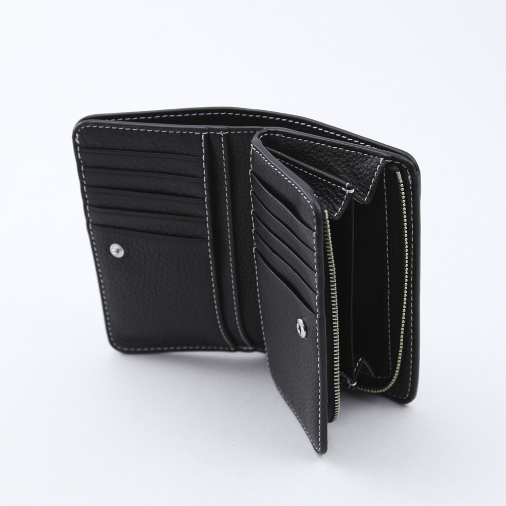 マークジェイコブス MARCJACOBS 折財布 TEXTURED TAG中間L字Ｆ M0014869 001-BK ブラック【FITHOUSE ONLINE SHOP】