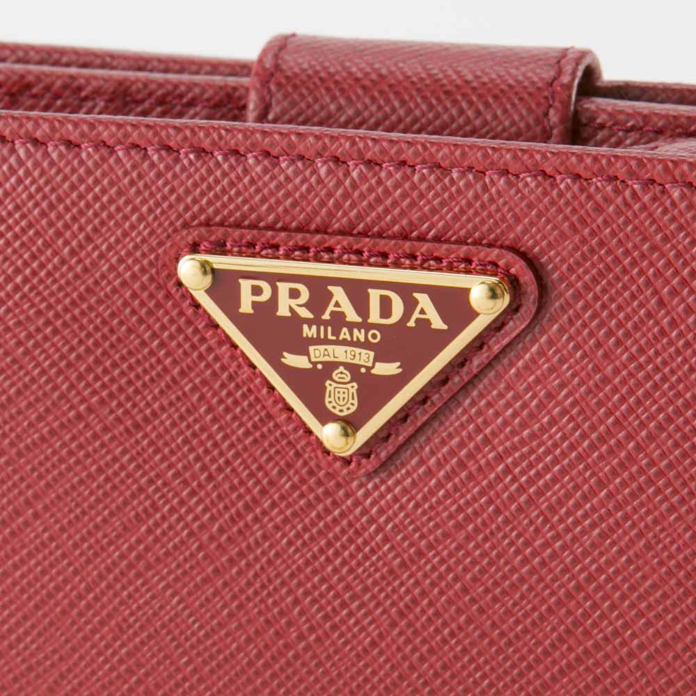 プラダ PRADA 折財布 SAF.TRIANGOLO中間L字F/FUOCO 1ML225-QHH【FITHOUSE ONLINE SHOP】