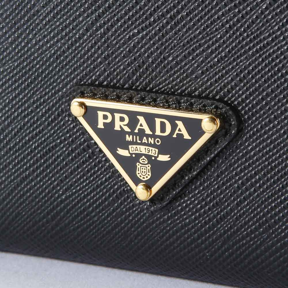 プラダ PRADA 折財布 SAF.TRIANGOLO/NERO 1ML047-QHH【FITHOUSE