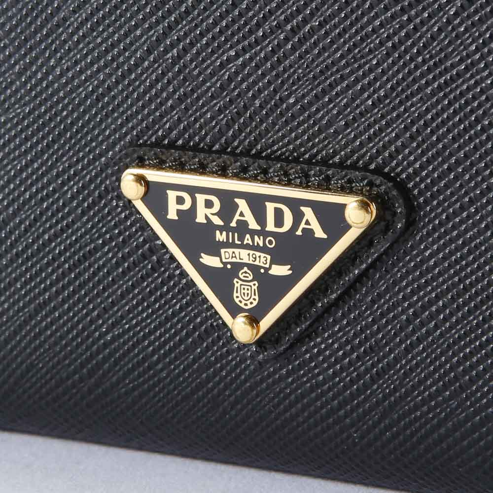 プラダ PRADA 折財布 SAF.TRIANGOLO/NERO 1ML047-QHH【FITHOUSE ONLINE SHOP】