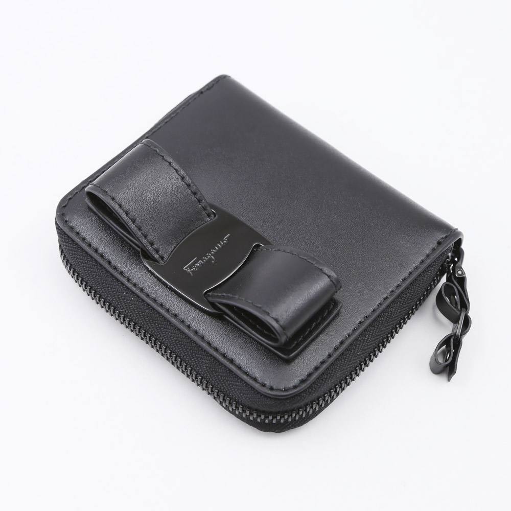 salvatoreferragamo フェラガモ  VARA RAINBOW折RF中小銭 D278-0691235/NERO ブラック【FITHOUSE ONLINE SHOP】