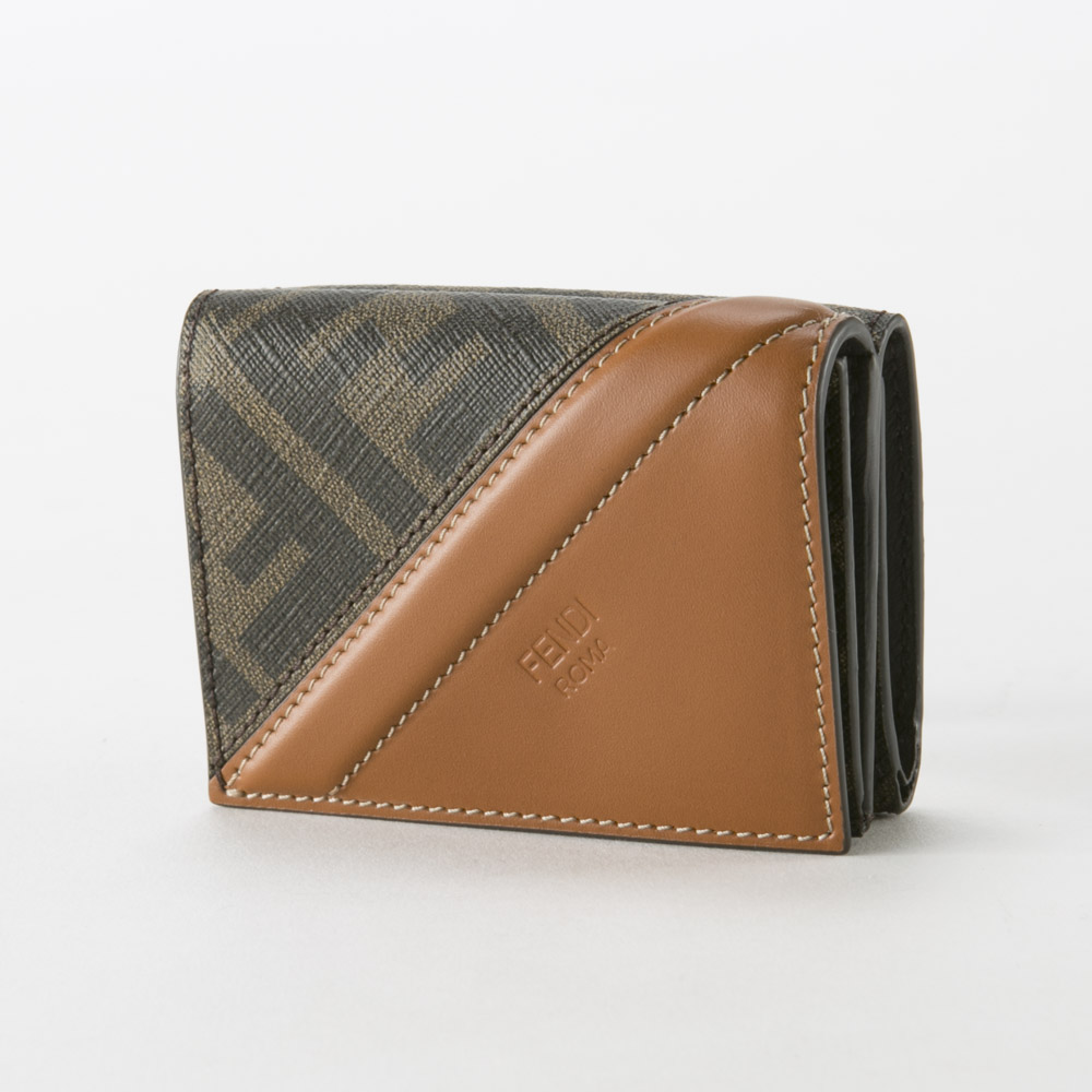 フェンディ FENDI 折財布 ブラウンファブリック三折TINY 7M0280-AFB4【FITHOUSE ONLINE SHOP】