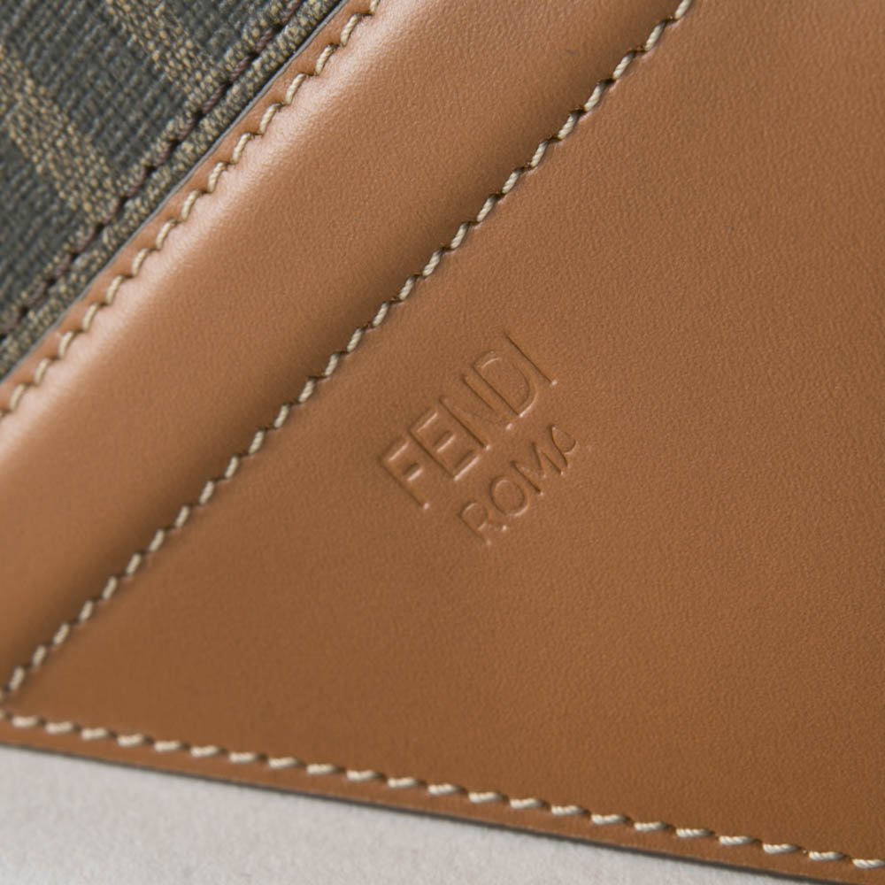フェンディ FENDI 折財布 ブラウンファブリック三折TINY 7M0280-AFB4【FITHOUSE ONLINE SHOP】