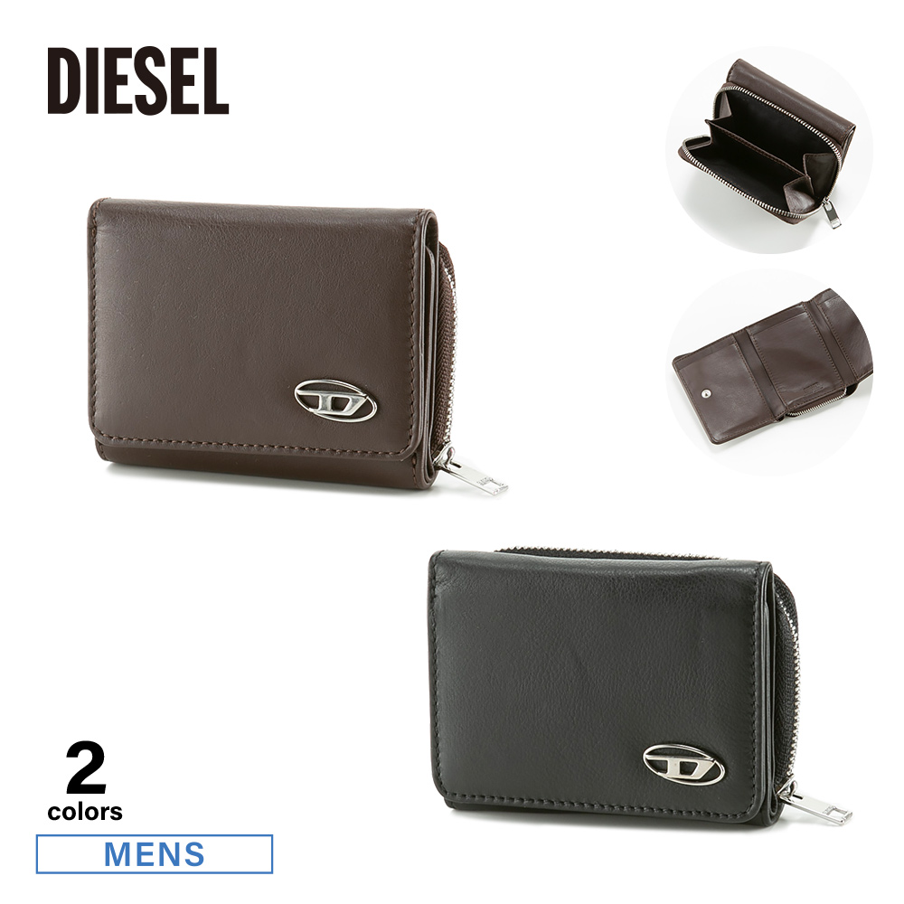 ディーゼル DIESEL 三つ折財布  X08430-PR227 ブラウン