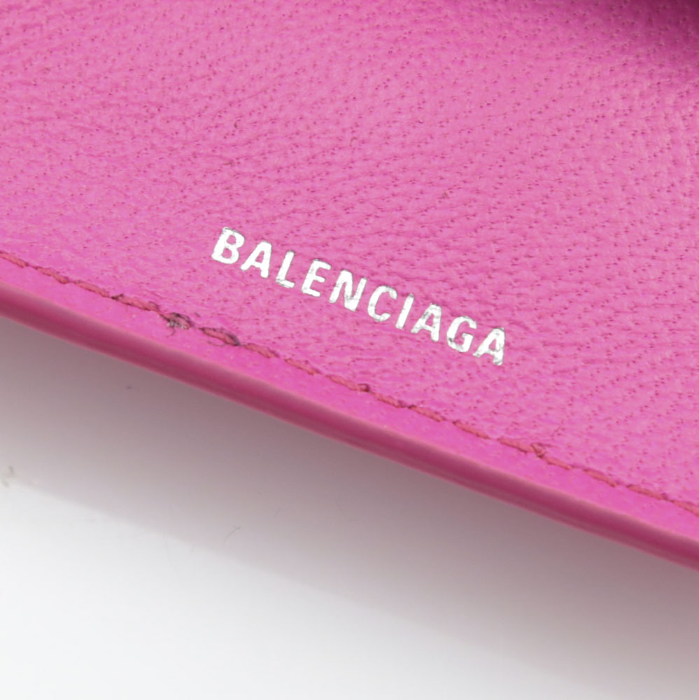 バレンシアガ BALENCIAGA 折財布 CASHロゴフラットカーフ折TINYミニ 5938131IZ43【FITHOUSE ONLINE SHOP】