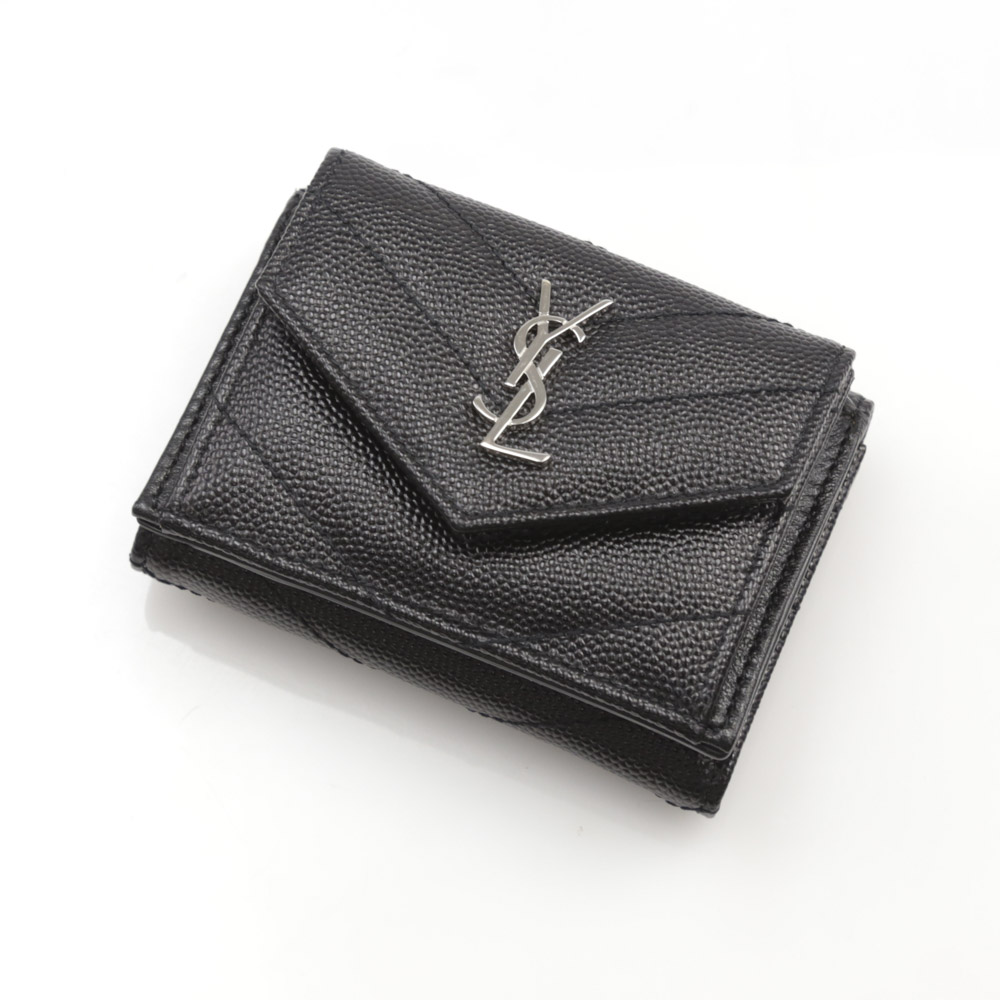 サンローラン 折財布 SAINT LAURENT ﾓﾉｸﾞﾗﾑSLP TINY 602791BOWA2【FITHOUSE ONLINE SHOP】