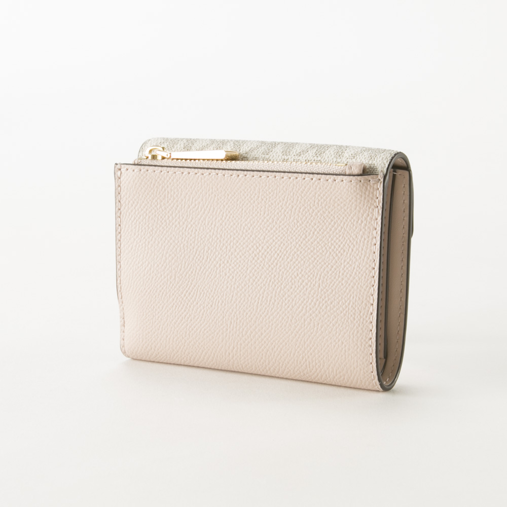 マイケルコース MICHAEL KORS 折財布 PVCシグネ+レザー三折MD財布外ファスナー 32H9GJ6E6B【FITHOUSE ONLINE SHOP】