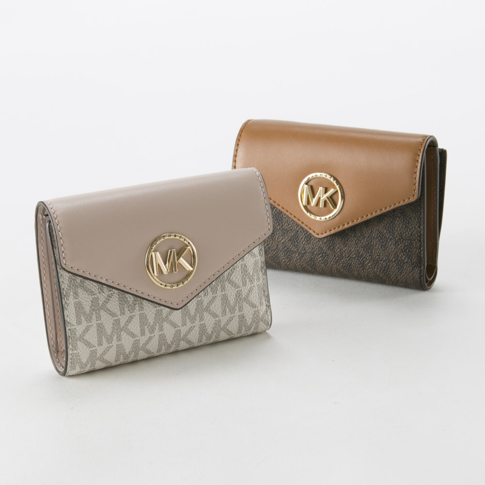 マイケルコース MICHAEL KORS 折財布 MD ENV TRIFOLD MK SIG三折コンパクト外F 34S1GNME6B【FITHOUSE ONLINE SHOP】