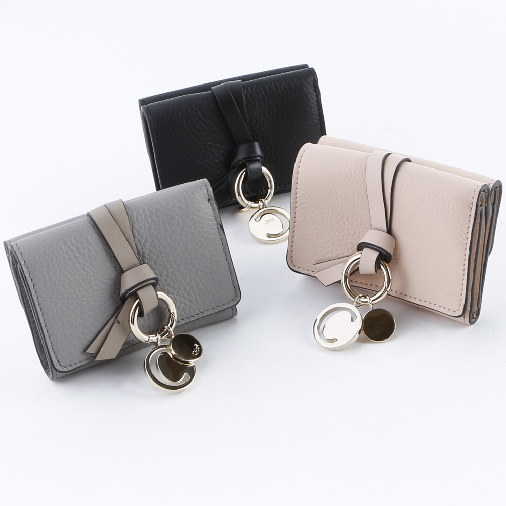 クロエ Chloe 折財布 ALPHABET MINI TRI-FOLD TINYウォレット 21WP946