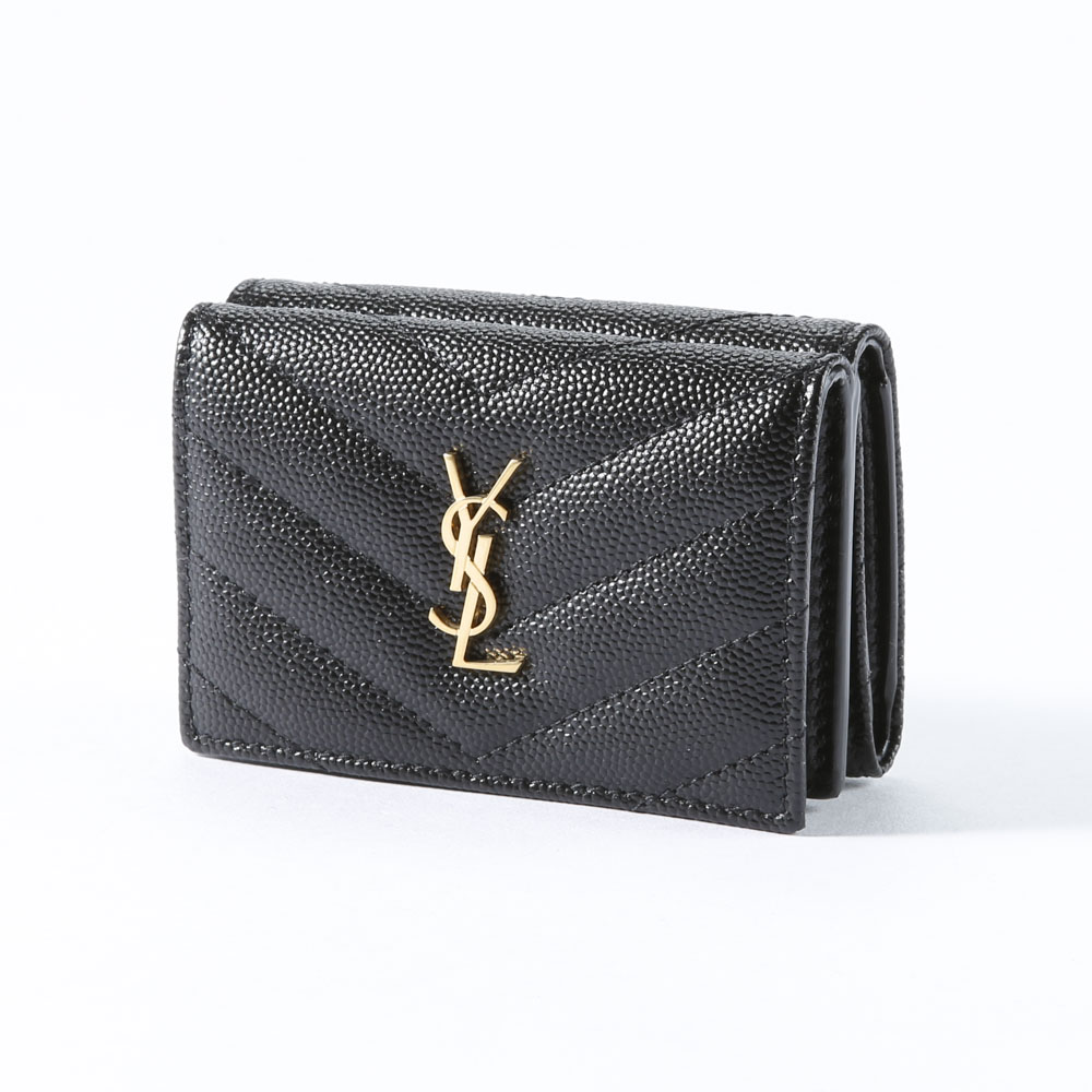 サンローラン SAINT LAURENT 折財布 ORIGAMI モノグラム TINY 三折