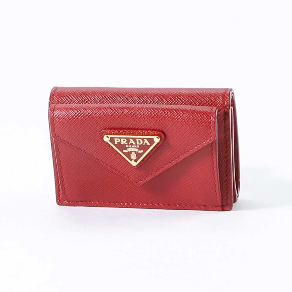 プラダ PRADA 折財布 SAF.TRIANGORO 三折財布 TINY/FUOCO 1MH021-QHH【FITHOUSE ONLINE SHOP】