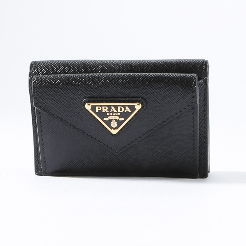 プラダ PRADA 折財布 SAF.TRIANGORO 三折 TINY/NERO 1MH021-QHH【FITHOUSE ONLINE SHOP】