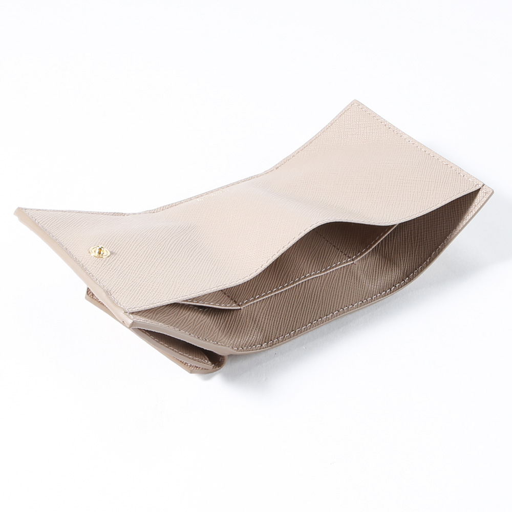 プラダ PRADA 三つ折り財布 ミニ財布 SAFFIANO TRIANGOLO TINY 1MH021 QHH【FITHOUSE ONLINE SHOP】