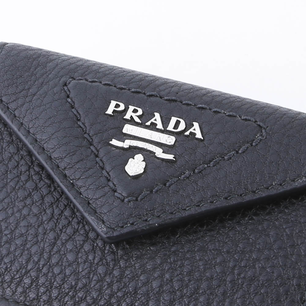 プラダ PRADA 折財布 VITELLO DAINO 三折 TINY ミニ財布/NERO 1MH021-2BBE【FITHOUSE ONLINE SHOP】