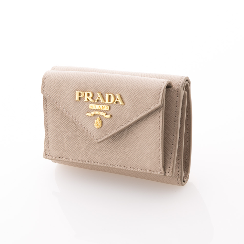 プラダ PRADA 折財布 SAF.METAL 三折 TINY/CIPRIA 1MH021-QWA【FITHOUSE ONLINE SHOP】