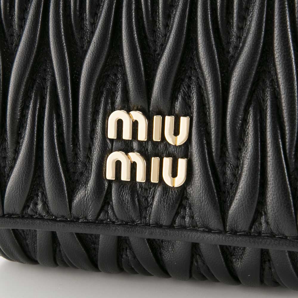 ミュウミュウ miumiu 折り財布 MATELASSE マトラッセ TINY 5MH033 2FPP【FITHOUSE ONLINE SHOP】