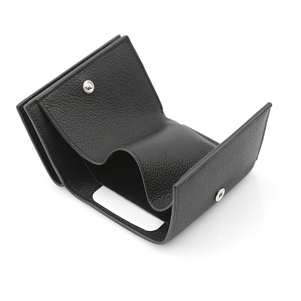 Saint Laurent サンローラン グレインステッチTINY三折ミニ 459784B680N1000 ブラック【FITHOUSE ONLINE SHOP】