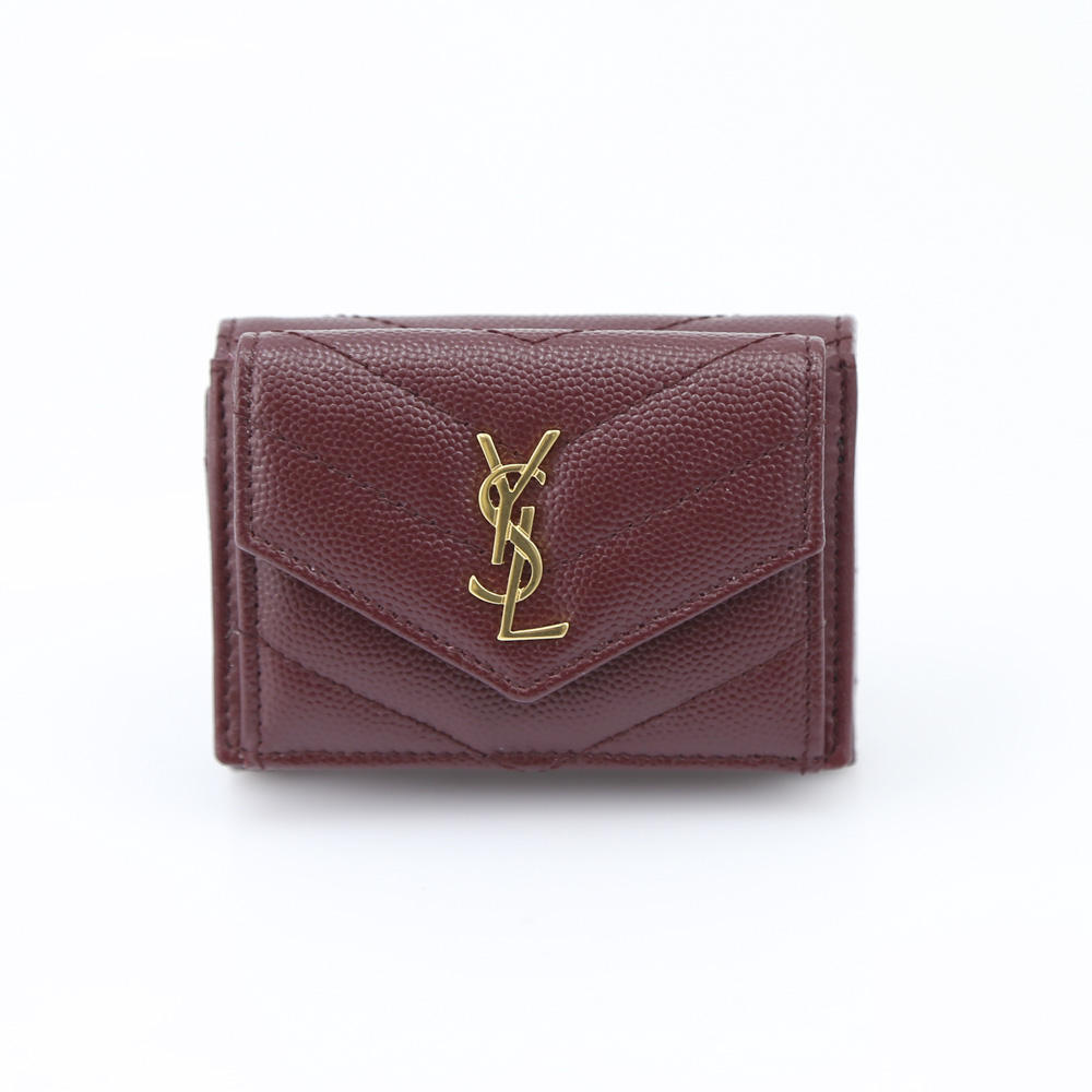 Saint Laurent サンローラン モノグラムSLP TINY三折ミニ財布  505118BOWA1/6475 レッド【FITHOUSE ONLINE SHOP】