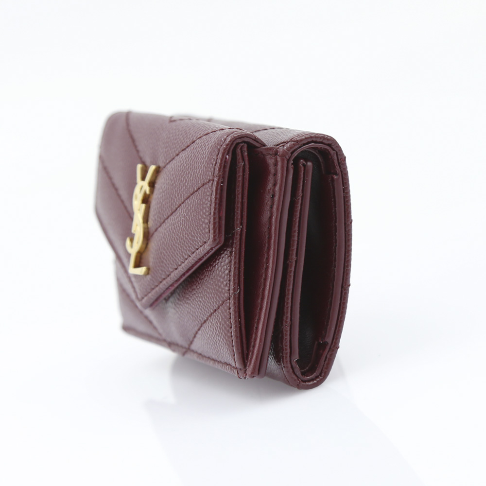 Saint Laurent サンローラン モノグラムSLP TINY三折ミニ財布  505118BOWA1/6475 レッド【FITHOUSE ONLINE SHOP】