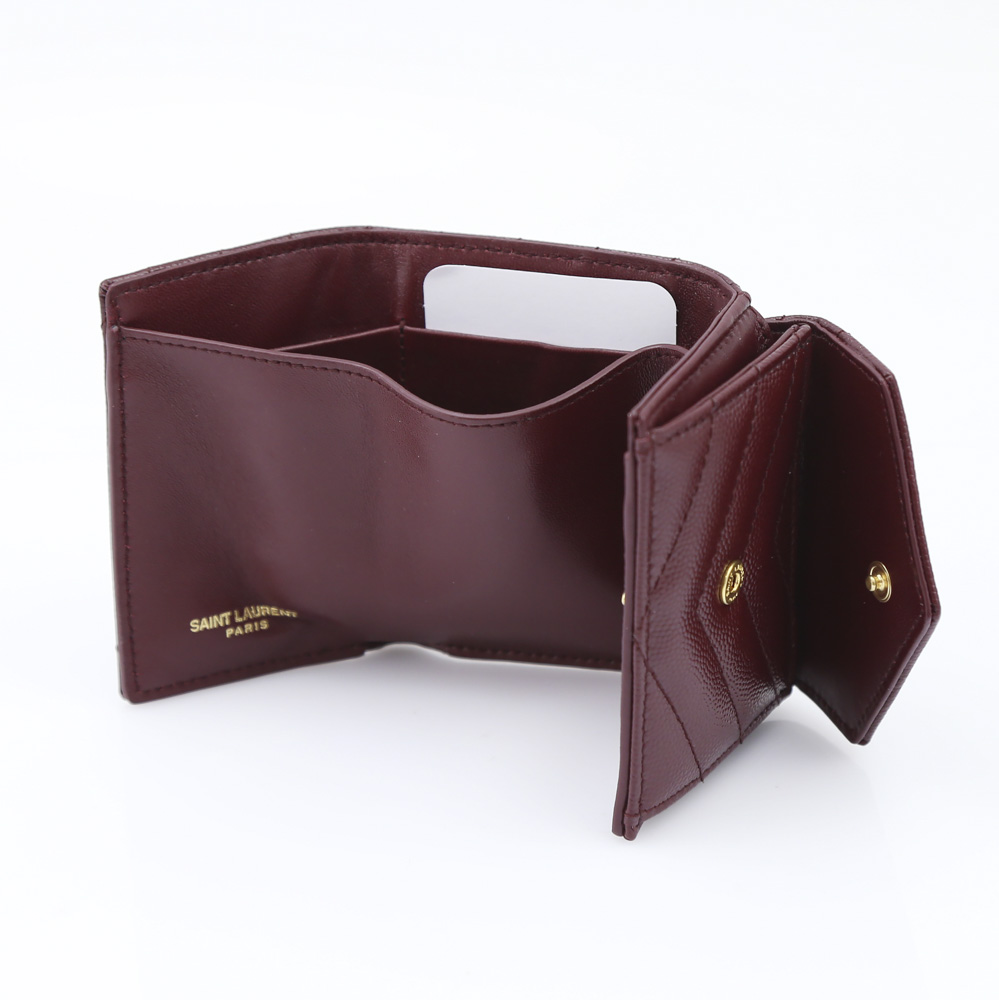 Saint Laurent サンローラン モノグラムSLP TINY三折ミニ財布  505118BOWA1/6475 レッド【FITHOUSE ONLINE SHOP】