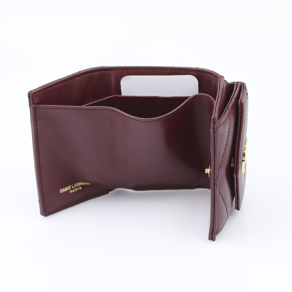 Saint Laurent サンローラン モノグラムSLP TINY三折ミニ財布  505118BOWA1/6475 レッド【FITHOUSE ONLINE SHOP】