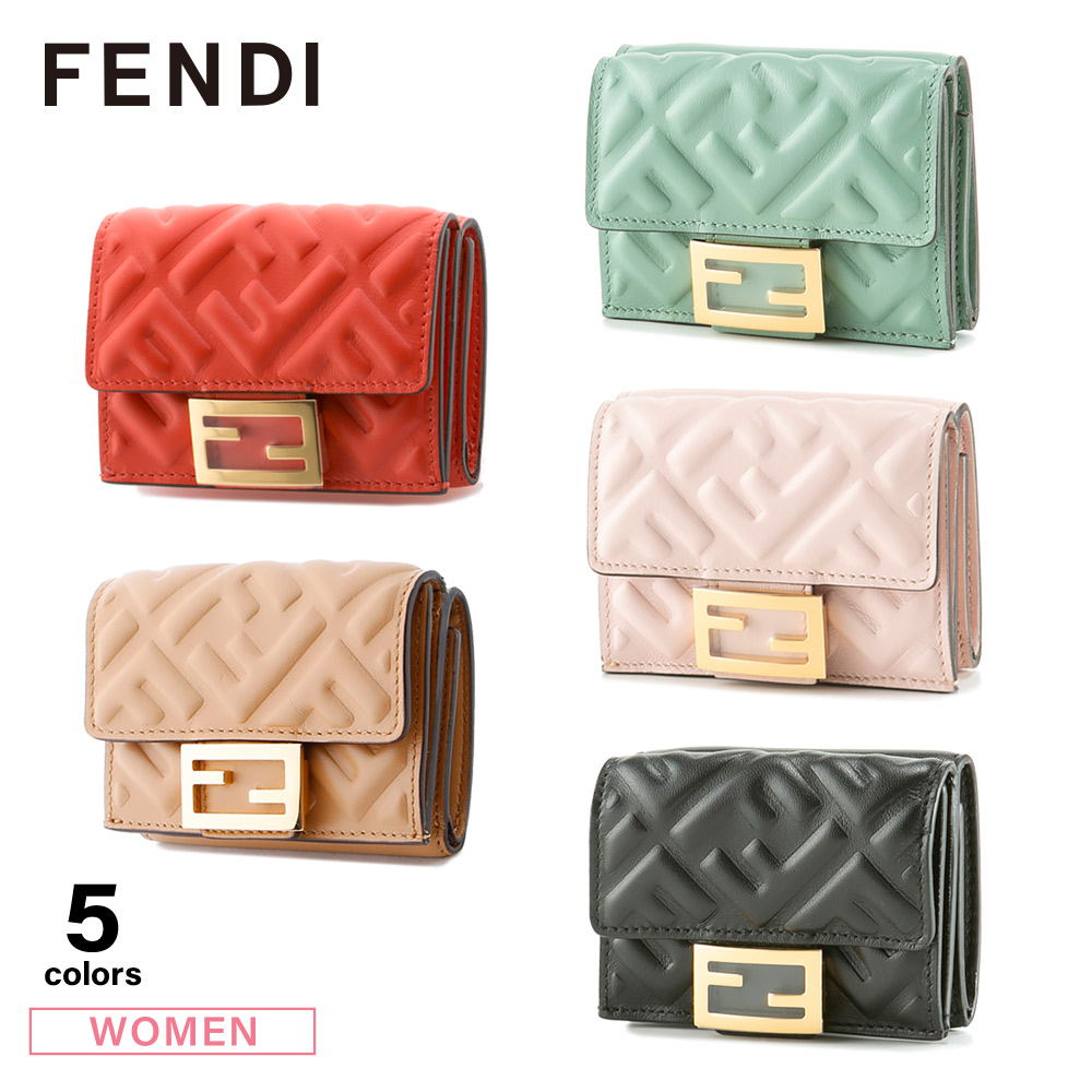 フェンディ FENDI 折財布 ロゴ エンボス 三折 TINY 8M0395-AAJD【FITHOUSE ONLINE SHOP】