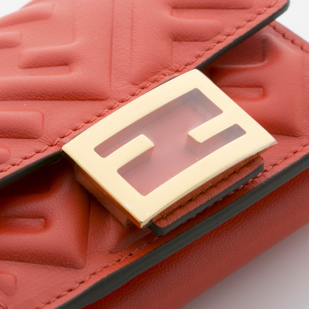 フェンディ FENDI 折財布 ロゴ エンボス 三折 TINY 8M0395-AAJD 