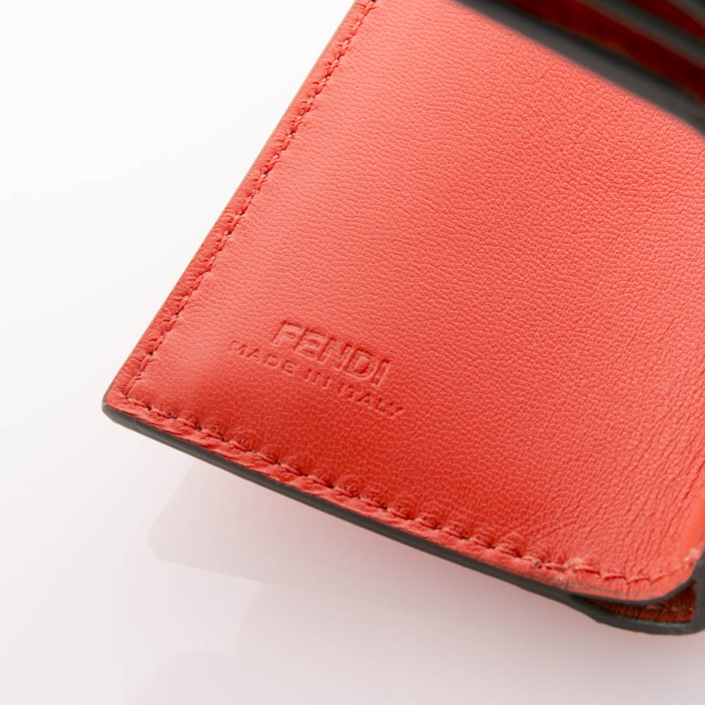 フェンディ FENDI 折財布 ロゴ エンボス 三折 TINY 8M0395-AAJD