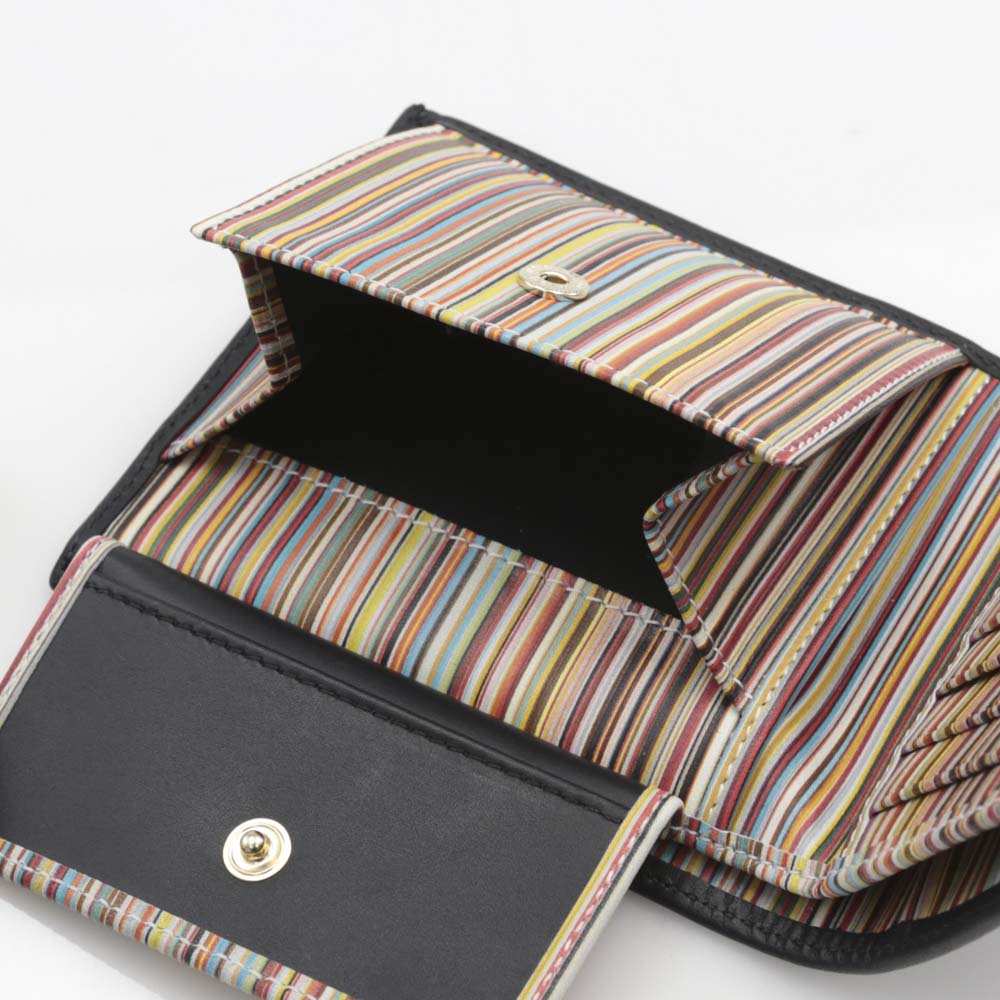 ポールスミス Paul Smith 小銭付折財布 中MULTI STRIPE折小銭付 M1A4833/AMULTI【FITHOUSE ONLINE SHOP】