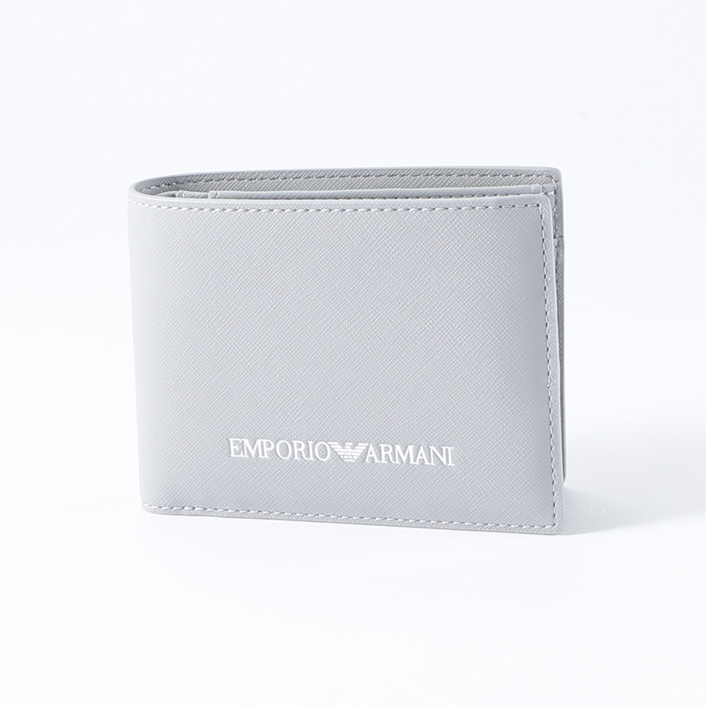 エンポリオアルマーニ EMPORIO ARMANI 折財布 ロゴプリント レザー 小銭入付 Y4R165Y020V【FITHOUSE ONLINE SHOP】