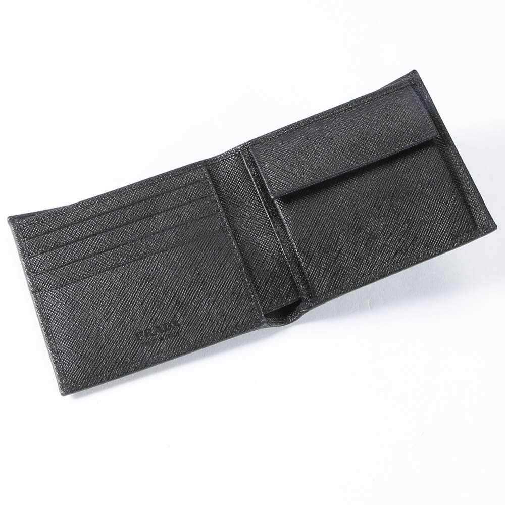 プラダ PRADA 折財布 SAF.TRIANGOLO 小銭入付/NERO 2MO738-QHH【FITHOUSE ONLINE SHOP】